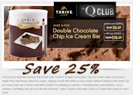 Thrive Life June Q-pon Special Freeze Dried Chocolate Chip Ice Cream